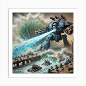 Leviathanus Tidal Blast Iron Commonwealth Art Print