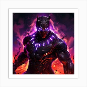 Black Panther Mechanical Ferocity Art Print