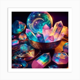 Crystals And Stones Art Print