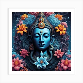 Lord SHIV sakthi Art Print