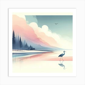 Heron Art Print