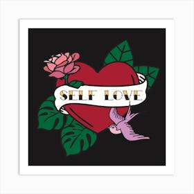 Self Love Square Art Print