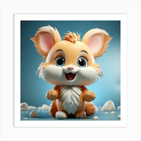 Cute Fox 108 Art Print