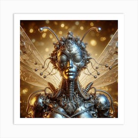 Robot Lady Art Print