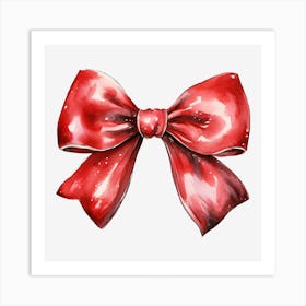 Red Bow Art Print