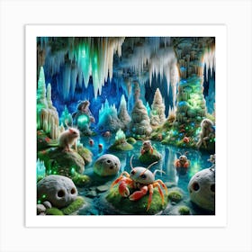 Crab Cave Art Print