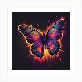 Butterfly Painting 292 Art Print