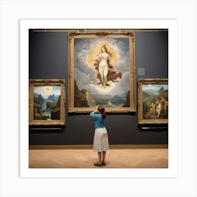 Virgin And Child Art print paintings Art Print