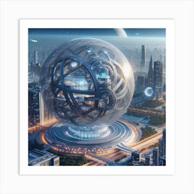 Futuristic City, Futuristic Cityscape, Futuristic City, Futuristic City, Futuristic City, Futuristic City Art Print