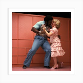 Man And A Woman Dancing 1 Art Print