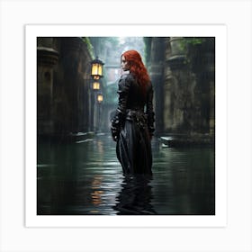 Red Hairedisexploring Art Print