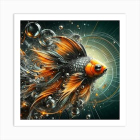 Fish In A Bubble Art Print