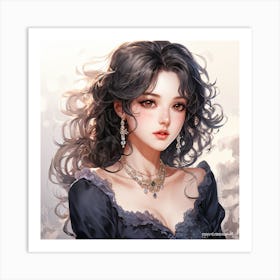 Asian Girl Art Print