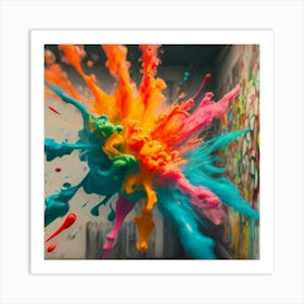 Colorful Explosion 1 Art Print