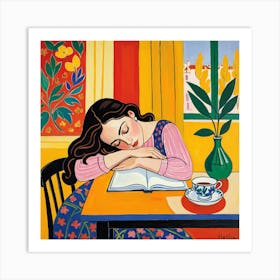 Woman Sleeping 5 Art Print