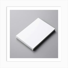 Mock Up Business Card Blank Plain Card Business White Minimalist Customizable Template (28) Art Print