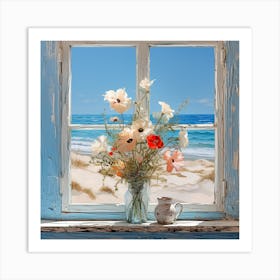 Window To The Beach Art Print