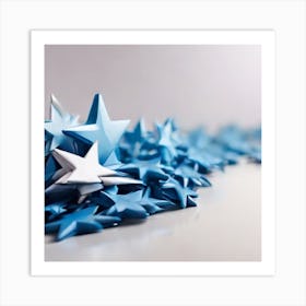 Blue Stars Stock Photos & Royalty-Free Footage Art Print