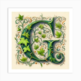 Letter G 1 Art Print