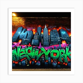 New York Graffiti 1 Art Print