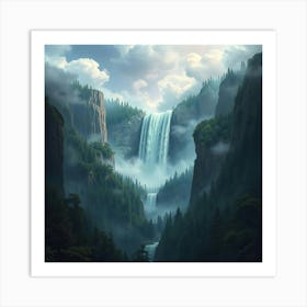 Waterfall 1 Art Print