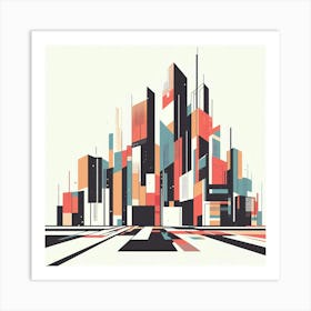 Abstract Cityscape 6 Art Print