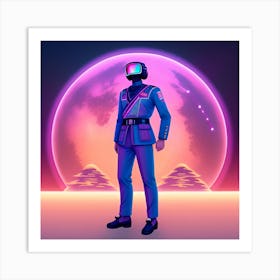 Futuristic Man Art Print