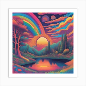 Rainbows In The Sky Art Print