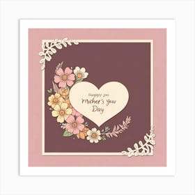 Mother'S Day Card Art Print