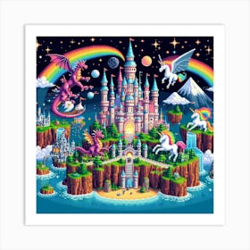 8-bit magical kingdom 3 Art Print