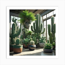 Cactus Garden Art Print