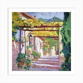 Mediterranean Patio Art Print