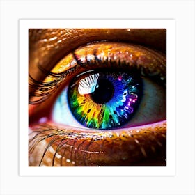 Rainbow Eye 17 Art Print