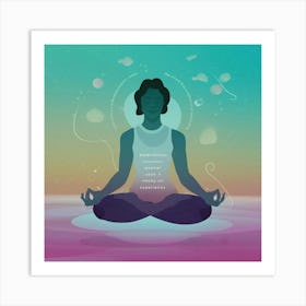 Meditating Woman 1 Art Print