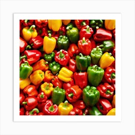 Colorful Peppers 71 Art Print