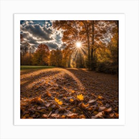 Autumn Sun Art Print