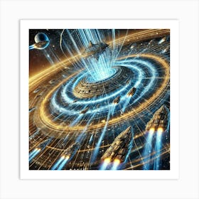 A Detailed Depiction Of The Time Warp Field Abilit Art Print