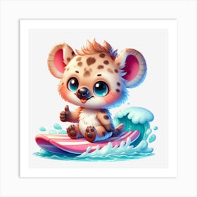 Cute Cheetah Art Print