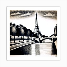 Paris Eiffel Tower 2 Art Print