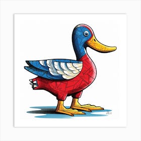 Duck Pain Art Print