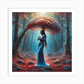 Fairy In The Forest 1 Art Print