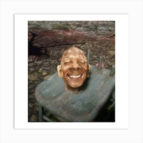 Man'S Head Art Print