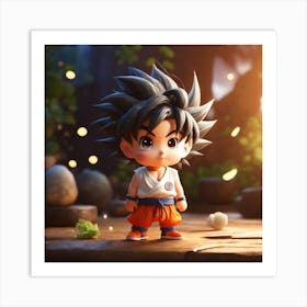 Dragon Ball Z Wallpaper Art Print