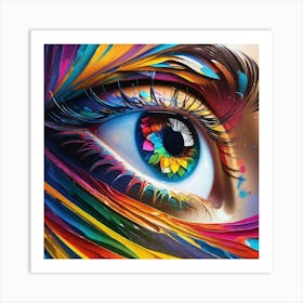 Colorful Eye 9 Art Print