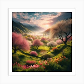 Cherry Blossoms Art Print