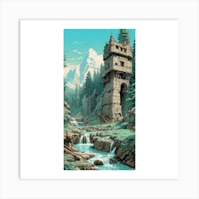 Castle In The Woods Art Print