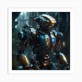 Metal Guardian of the Urban Realm Art Print