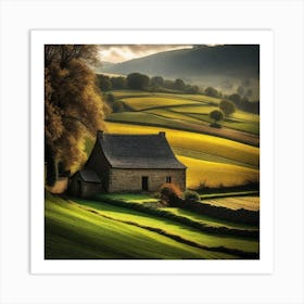 Country House In The Countryside Art Print