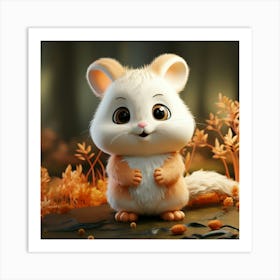 Cute Hamster 16 Art Print