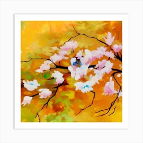 Magnolia Blossoms Art Print